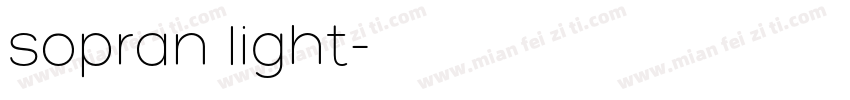 sopran light字体转换